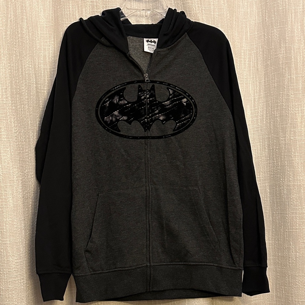 Black and Gray Batman Hoodie